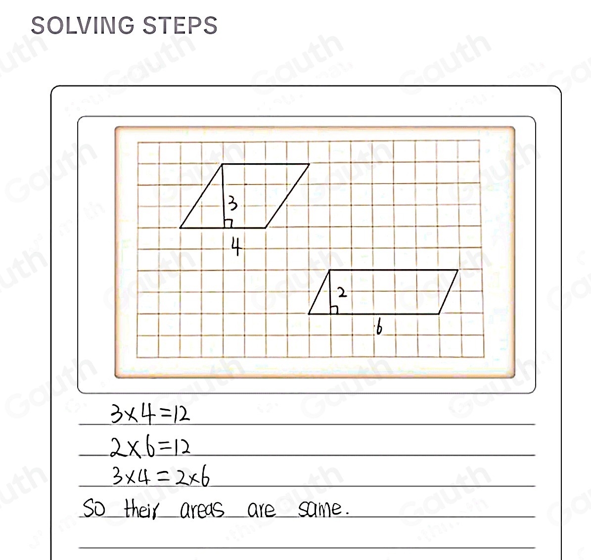 SOLVING STEPS