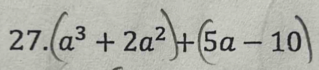 a³ + 2a² + 5a-10