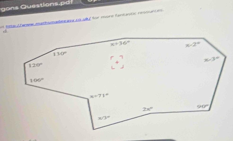 ons Questions.pdf
at lte /hme mathsmadeeasy co uk / for more fantastic resources.
d.