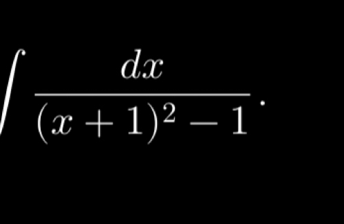 ∈t frac dx(x+1)^2-1.