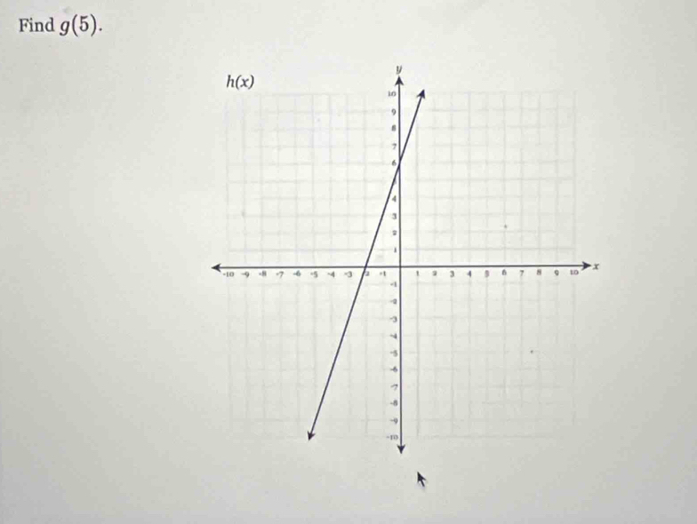 Find g(5).