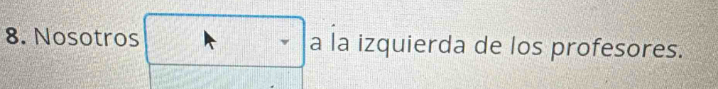 Nosotros a la izquierda de los profesores.