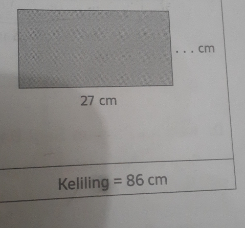 Keliling =86cm