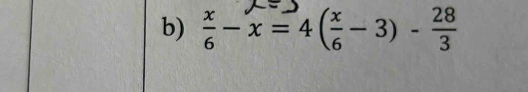 ξ-x=4(ξ-3) -