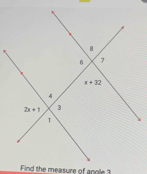 Find the measure of angle 3