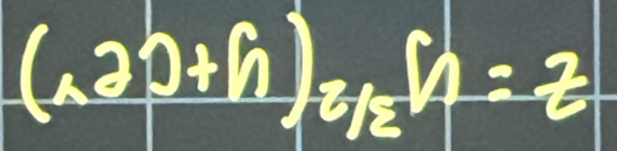 (* 2p+h)z/2/3/_2=z