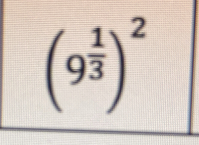 (9^(frac 1)3)^2