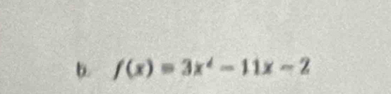 f(x)=3x^2-11x-2