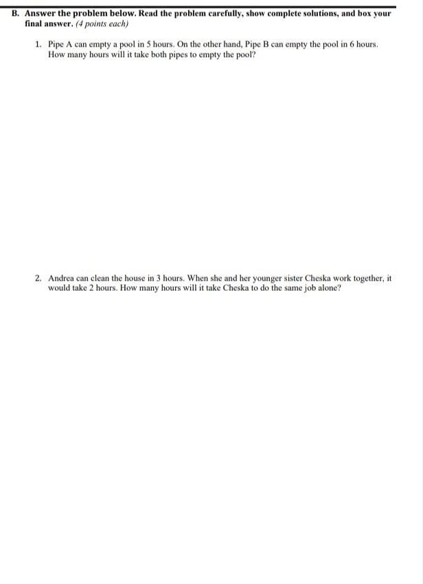 Solved: Answer the problem below. Read the problem carefully, show ...