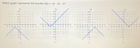 Which graph represents the function f(x)=-|x-2|-1
。