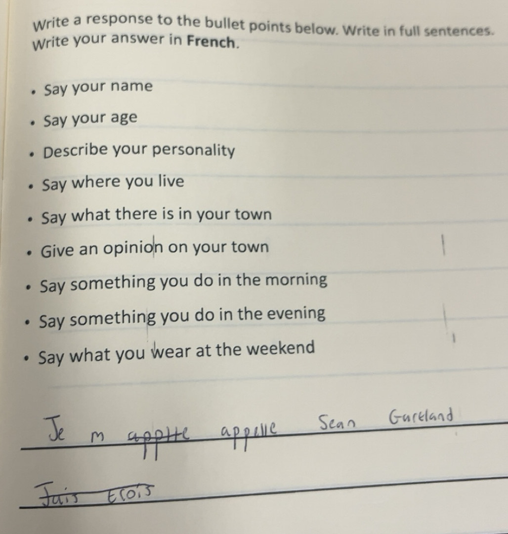 Solved: Write a response to the bullet points below. Write in full ...