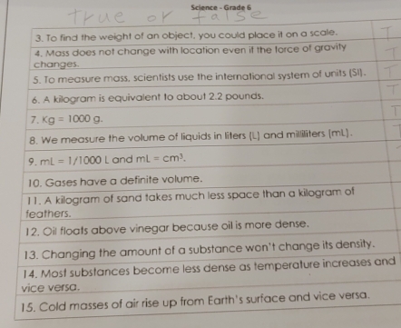 Science - Grade 6
nd