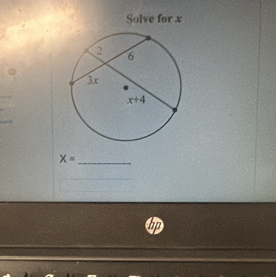 Solve for x
X= _
hp