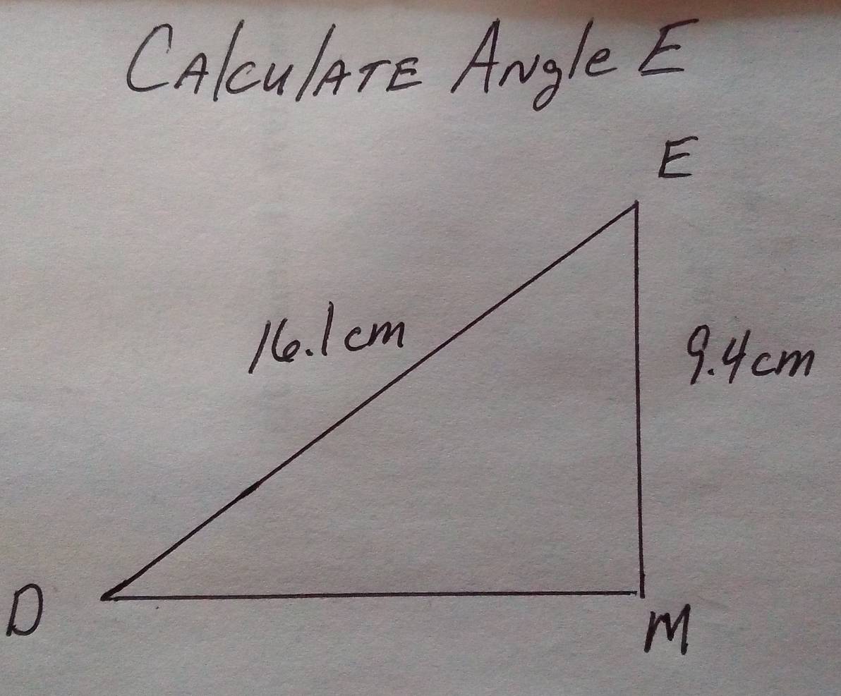 CAlculArE Angle E