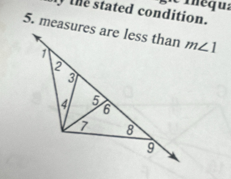 nequ:
my the stated condition.
m∠ 1