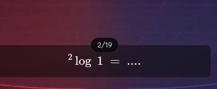 2/19 
_^2log 1=