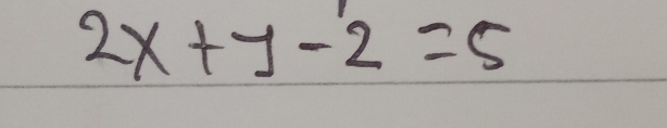 2x+y-2=5