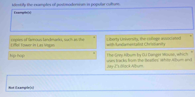 Solved: Identify the examples of postmodernism in popular culture ...