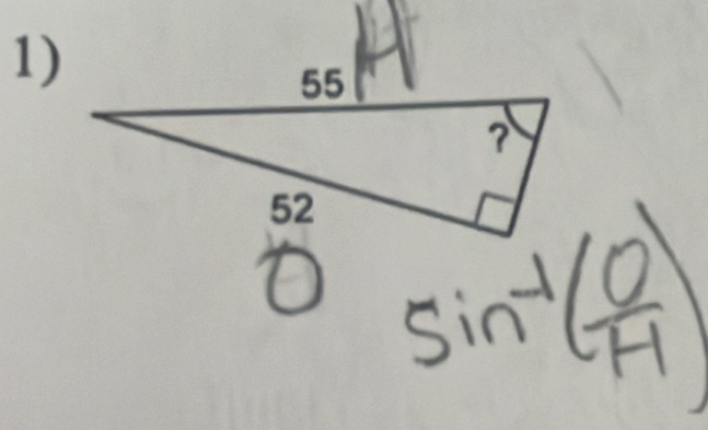 sin^(-1)( 0/H )