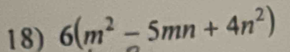 6(m^2-5mn+4n^2)