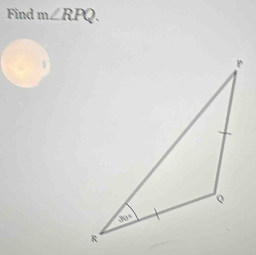 Find m∠ RPQ.