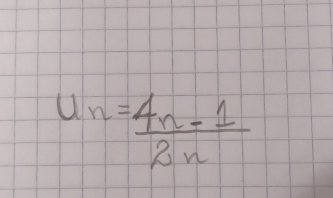 U_n= (4n-1)/2n 