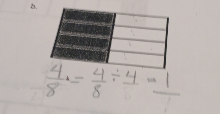  4/8 = 4/8 / frac 4=frac 1