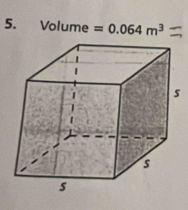 Volume=0.064m^3