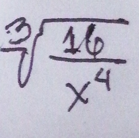 sqrt[3](frac 16)x^4