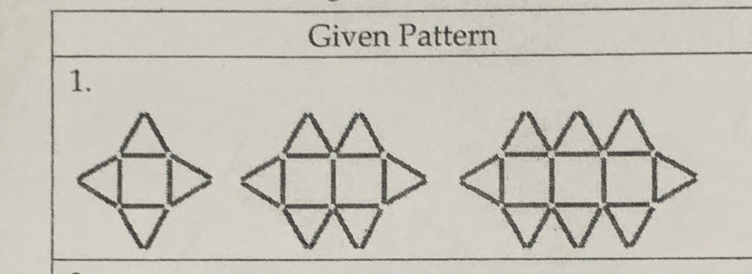 Given Pattern 
1.