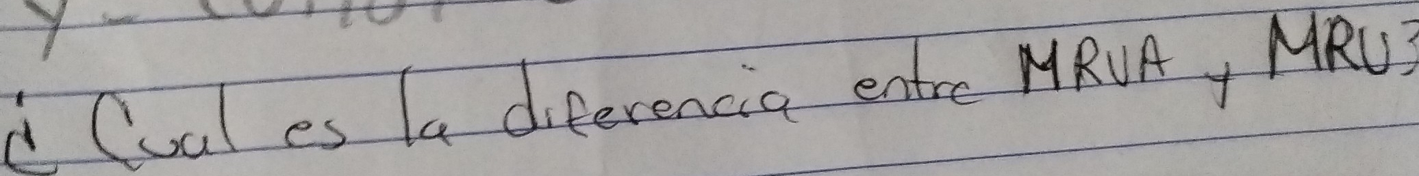 " Cual es la diferencia entre MRUA, MRU?