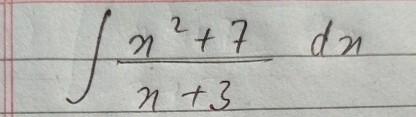 ∈t  (n^2+7)/n+3 dn