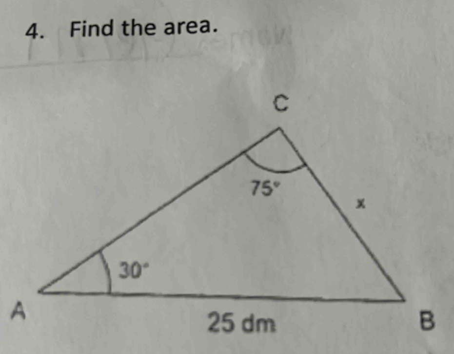 Find the area.