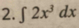 ∈t 2x^3dx