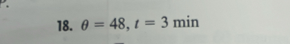 θ =48, t=3 min