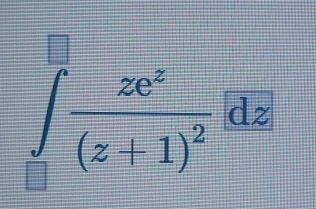 ∈tlimits _0^((frac 5)2)frac ze^z(z+1)^2.overline dz