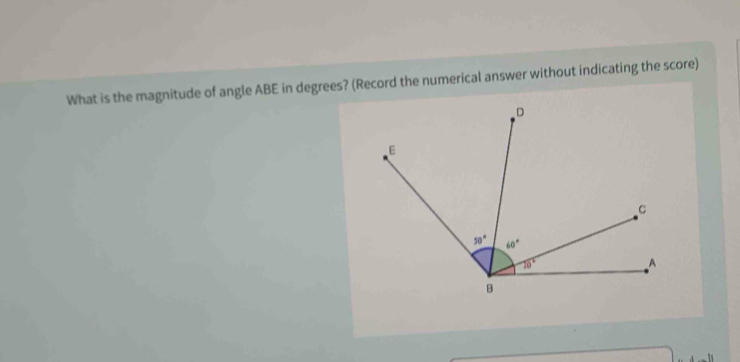 What is the magnitude of angle ABE in degrees? (Record the numerical answer without indicating the score)