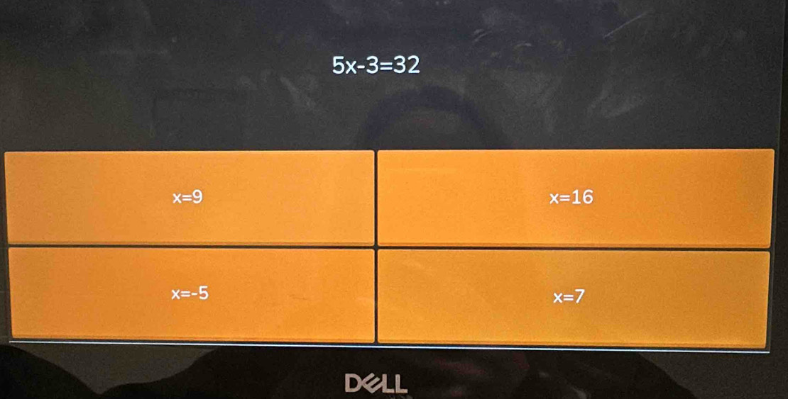 5x-3=32