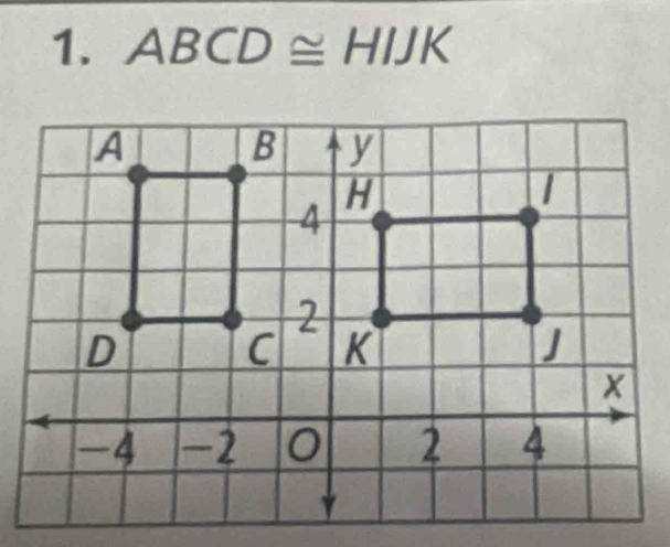 ABCD≌ HIJK