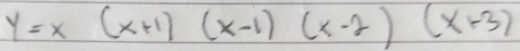 y=x(x+1)(x-1)(x-2)(x+3)