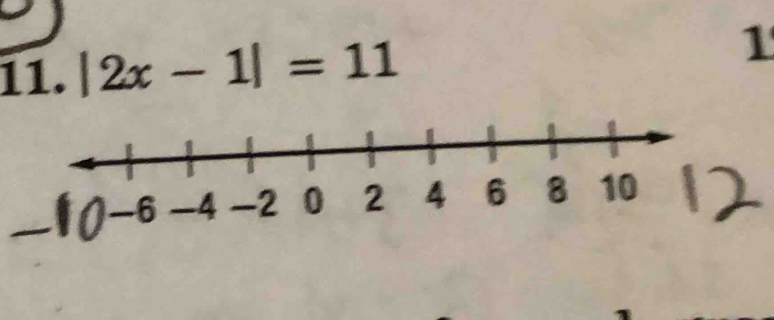 |2x-1|=11 1