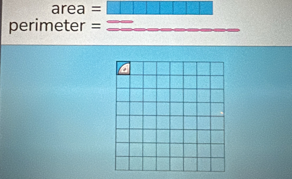 area =
perimeter =