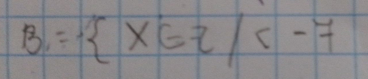 B= x∈ z/