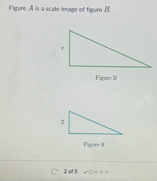 Figure A is a scale image of figure B. 
Figure B 
Figure A 
2 of 5