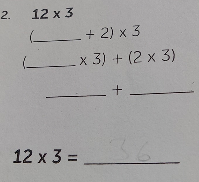 12* 3
_ +2)* 3
_
* 3)+(2* 3)
_+_ 
_ 12* 3=