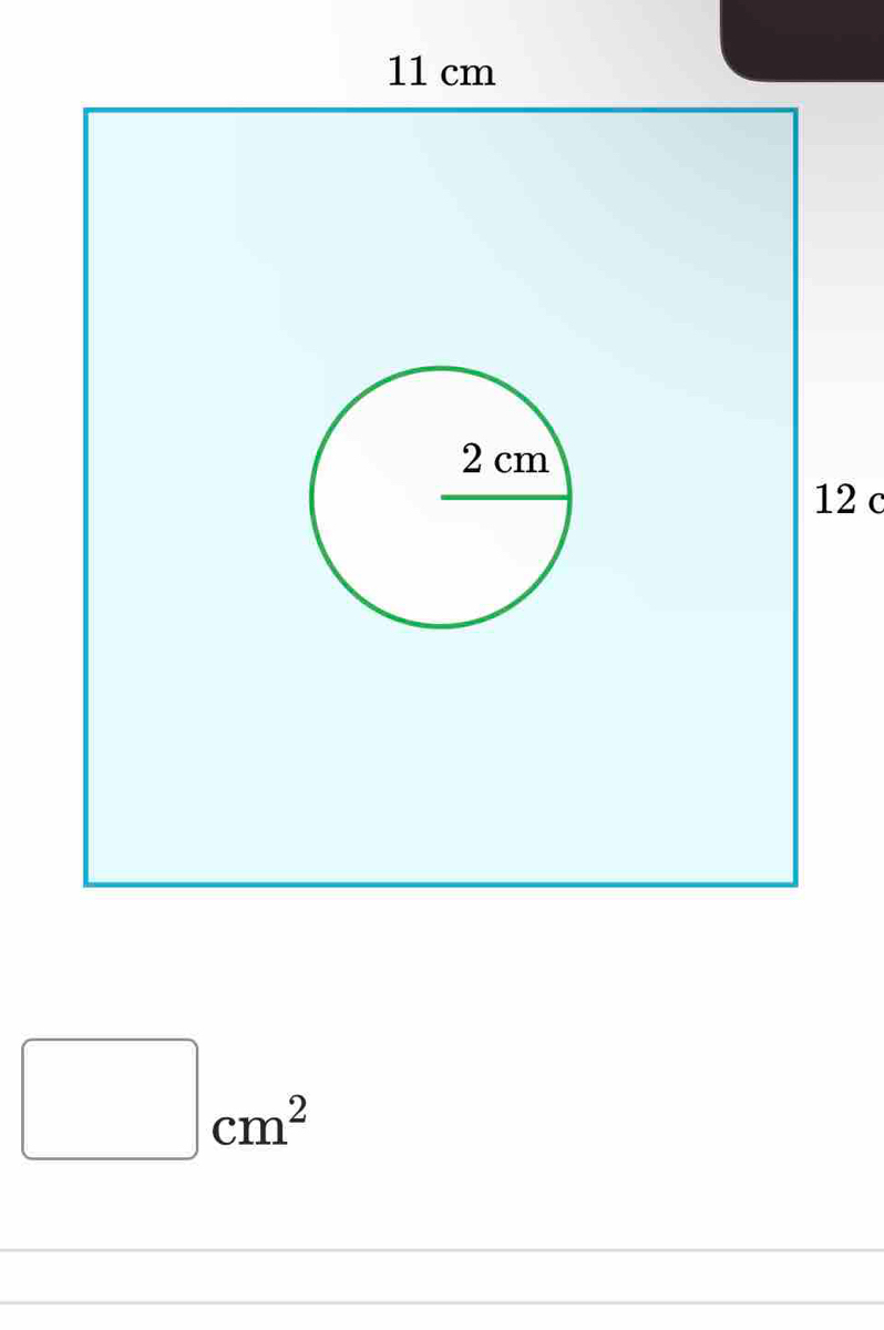 12 c
□ cm^2