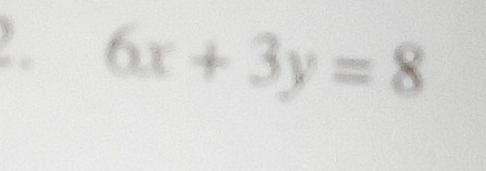 6x+3y=8