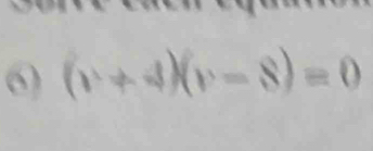 (v+4endpmatrix beginpmatrix v-8)=0