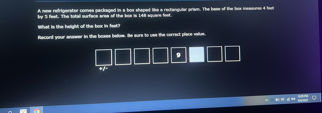 Solved: A new refrigerator comes packaged in a box shaped like a ...
