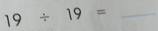 19/ 19=